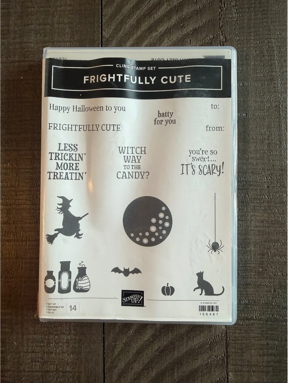 Stampin’ Up Frightfully Cut stamp set with die cuts